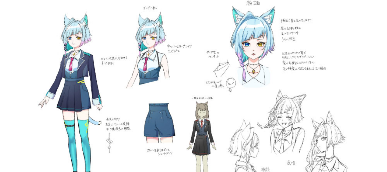 アニメ制作のキャラクター設定資料