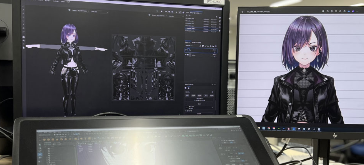 VTuberモデル制作の作業画面